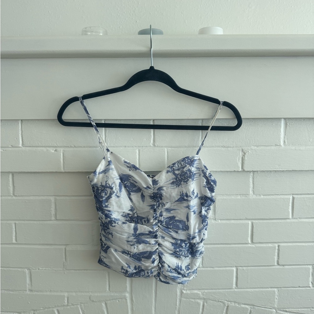Blue Floral Women's Camisole